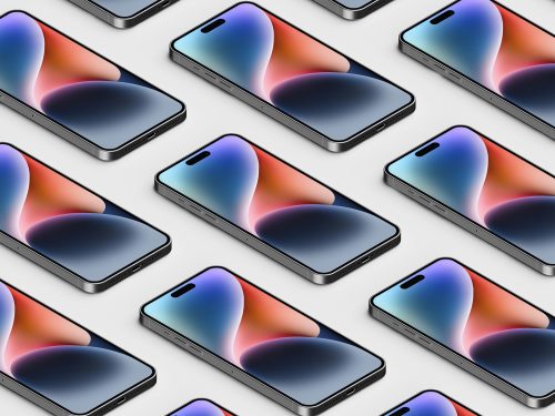 iPhone 14 Pro Max Grid Free Mockup