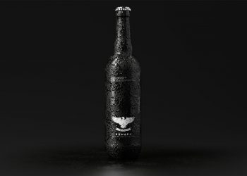 Bomber Style Beer Bottle Free Mockups