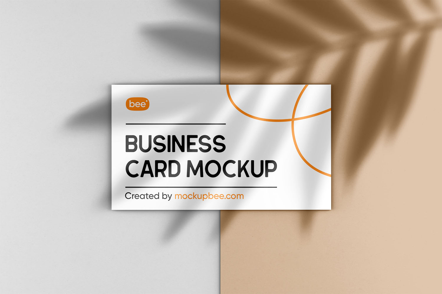 Business Card with Shadow Free Mockup