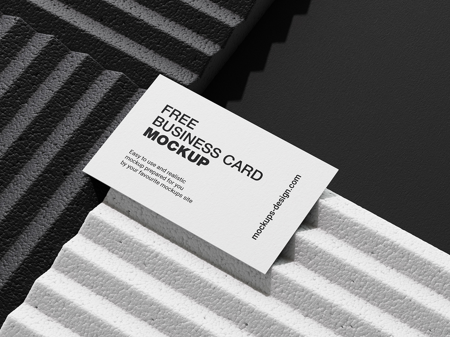 Business Cards on Styrofoam Free Mockup