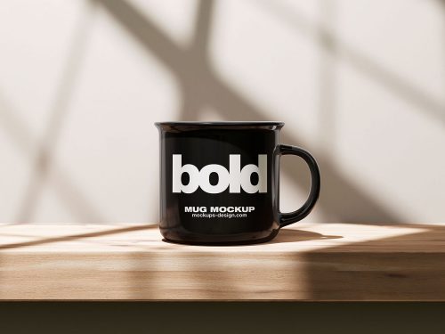 Contrast Ceramic Mug Free Mockup