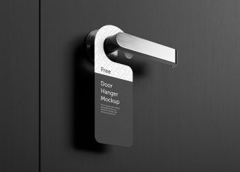 Door Ganger with Handle Free Mockup