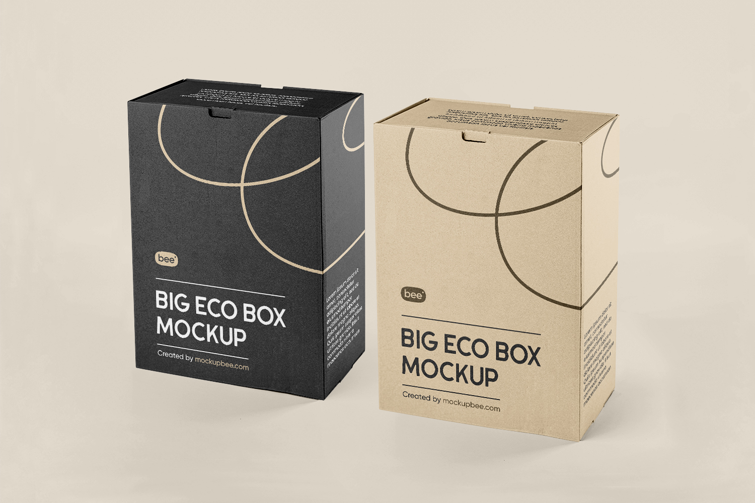 Double Big Box Mockup