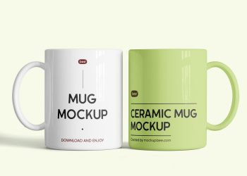 Double Mug Free Mockup