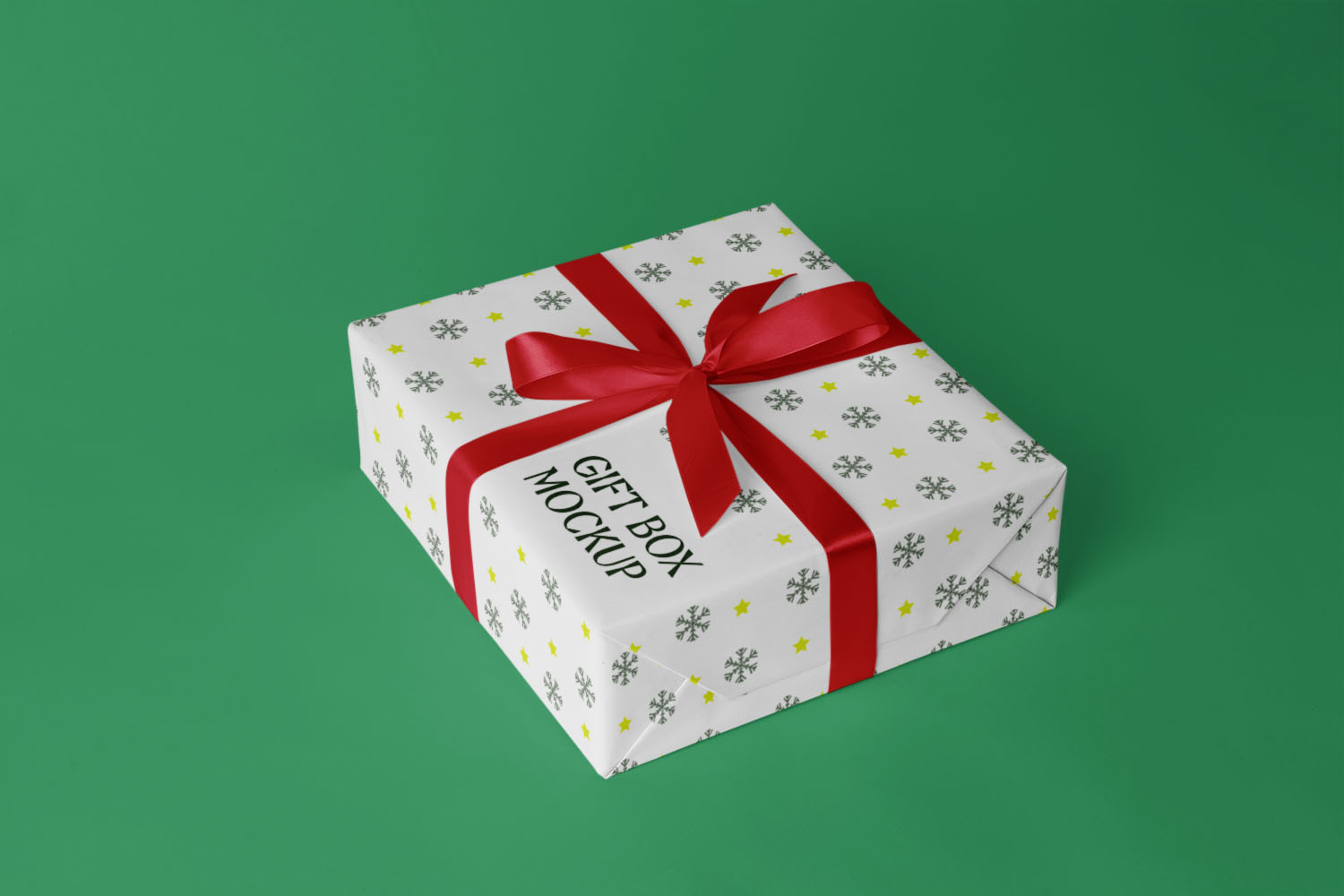 Gift Box Free Mockup