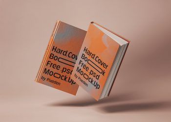 Gravity Hardcover Book Free Mockup