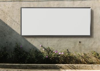 Horizontal Billboard Screen Free Mockup