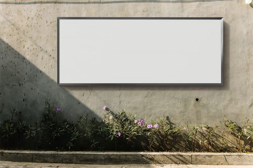 Horizontal Billboard Screen Free Mockup