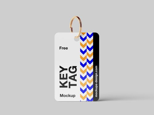 Key Tag Free Mockup