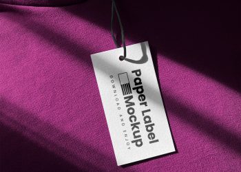 Label on Hoodie Free Mockup