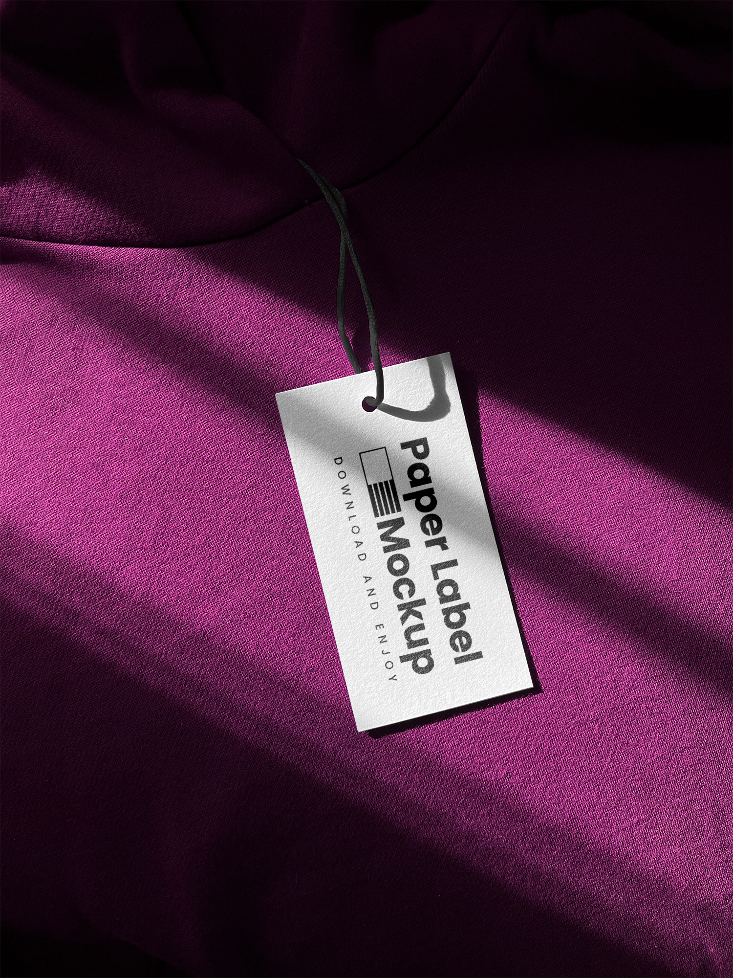 Label on Hoodie Free Mockup