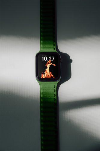 Lying Apple Watch Free Mockup