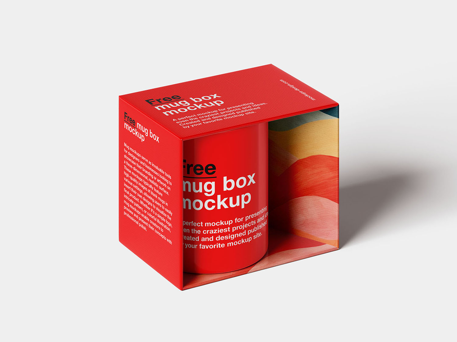 Mug in the Box Free Mockup