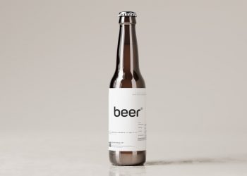 North American Long-neck Style Beer Bottle Free Mockups