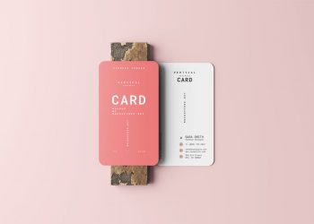 Rounded Corner Visiting Card Free Mockups