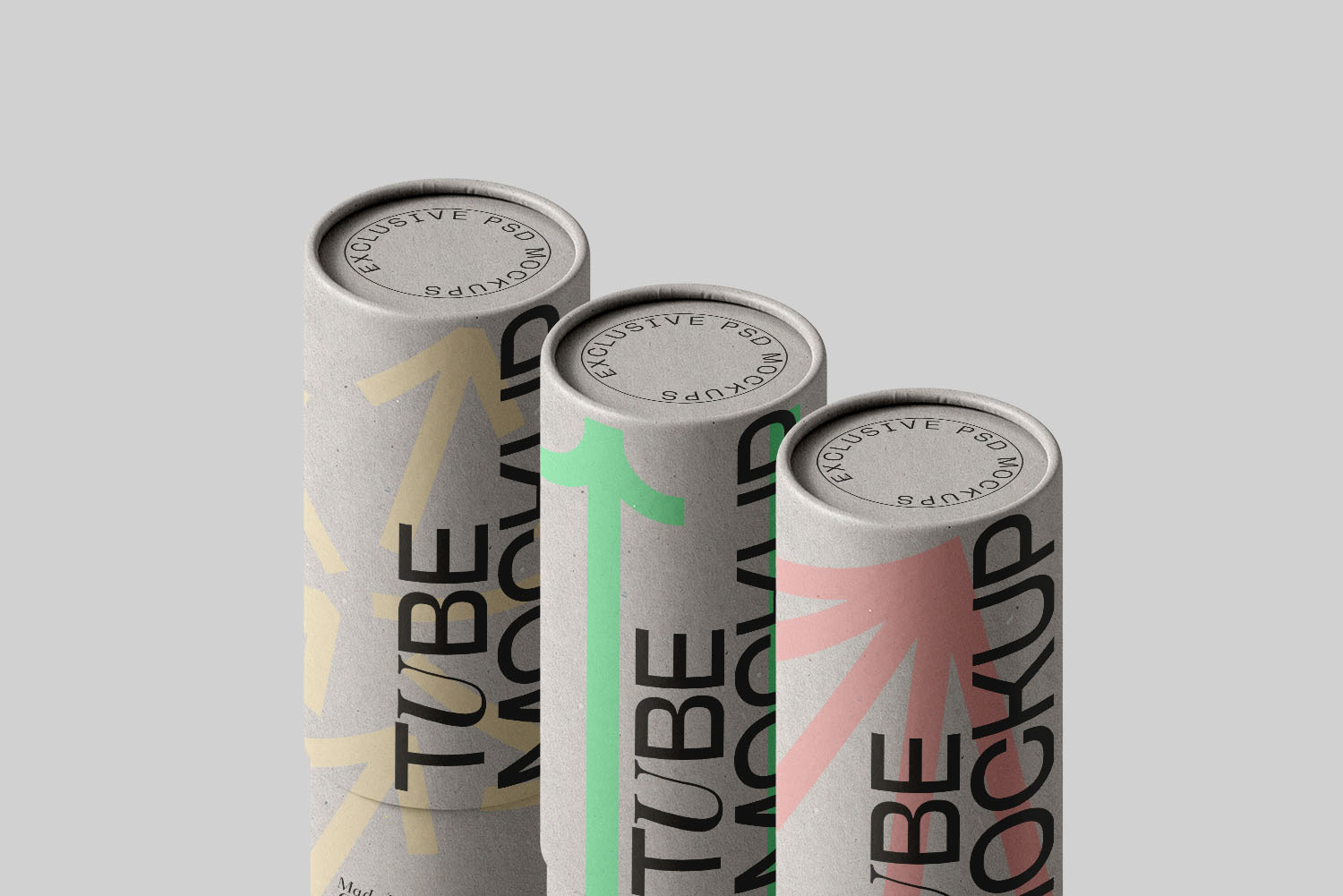 Scene with Tube Free Mockups