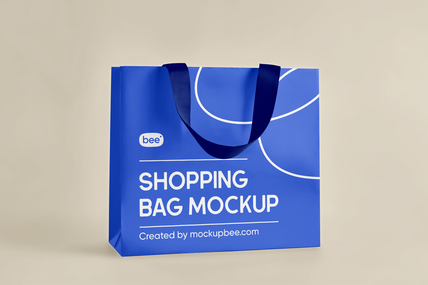 Shopping Bag with Handle Free Mockup