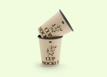 Stacked Paper Cups Free Mockup