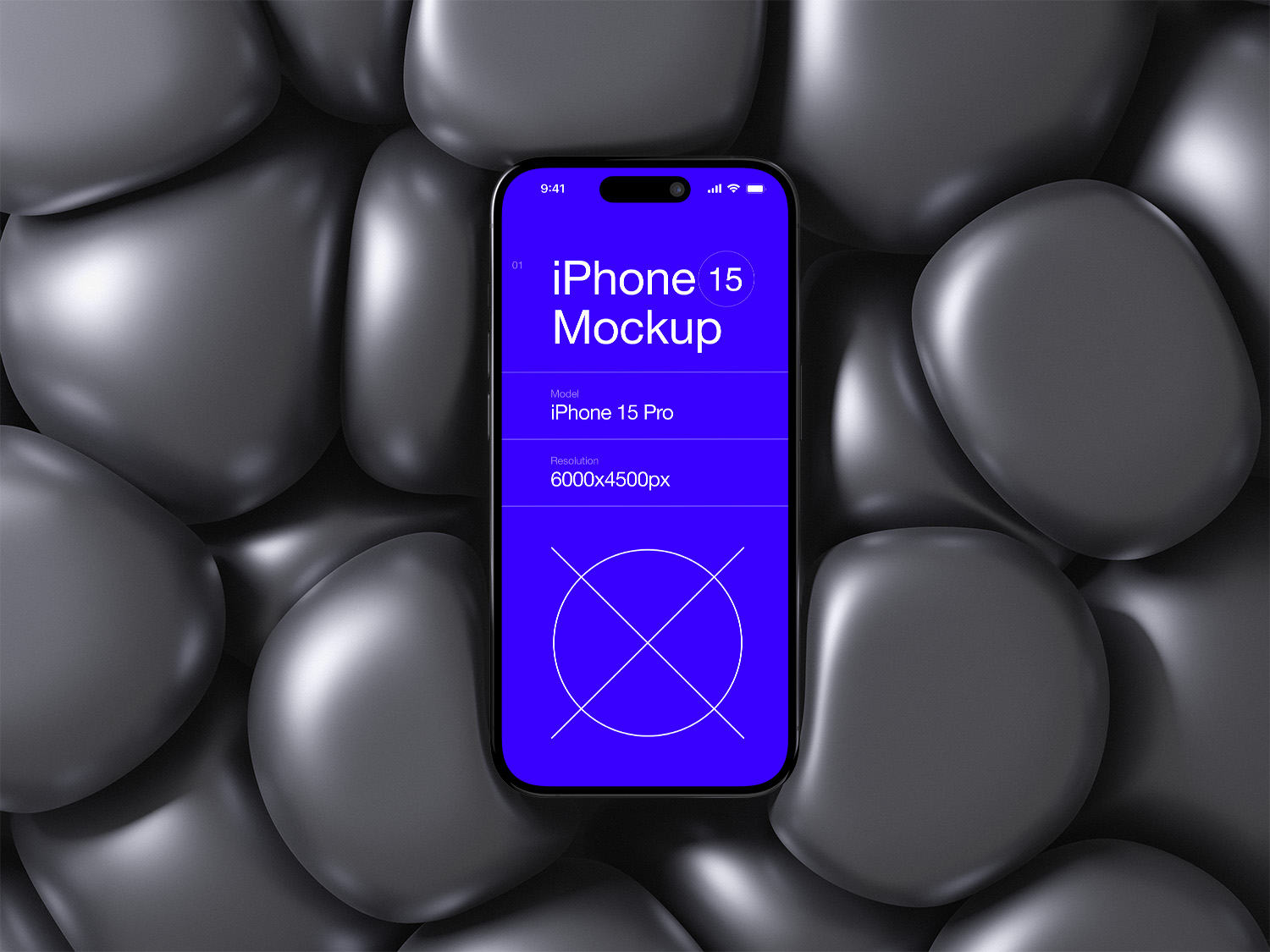 Stylish iPhone 15 Free Mockup