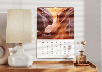 Wall Calendar Free Mockup