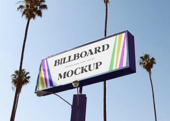 Wide Billboard Free Mockup