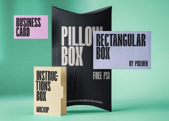 Boxes Packaging Free Mockup Set