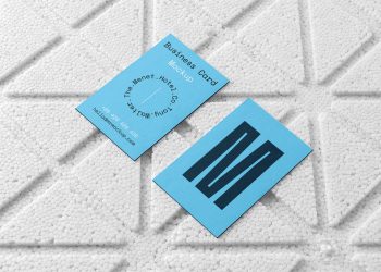 Business Cards on Styrofoam Free Mockup