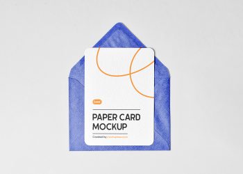 Card with Rounded Corners Free Mockup