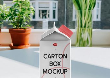 Carton Packaging Free Mockup
