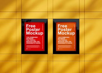 Clean Poster Frames Free Mockup