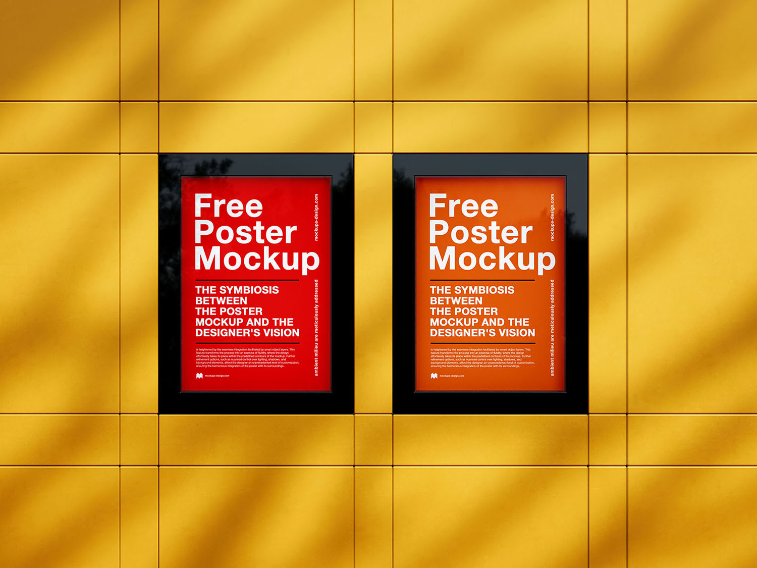 Clean Poster Frames Free Mockup