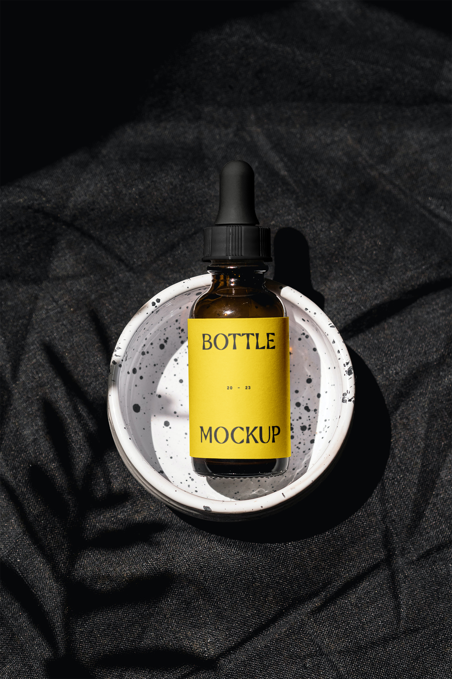 Cosmetic Bottle with Label Free Mockup
