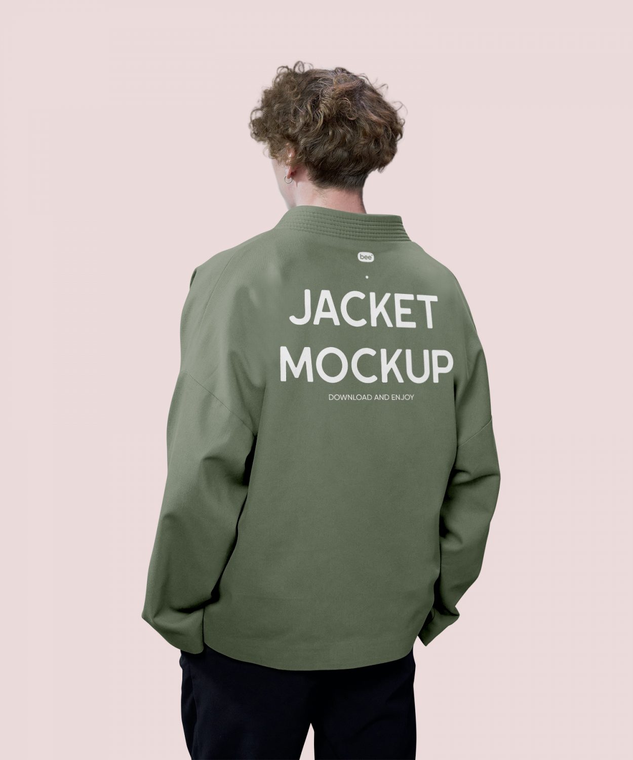 Fashion Jacket Back View Free Mockup