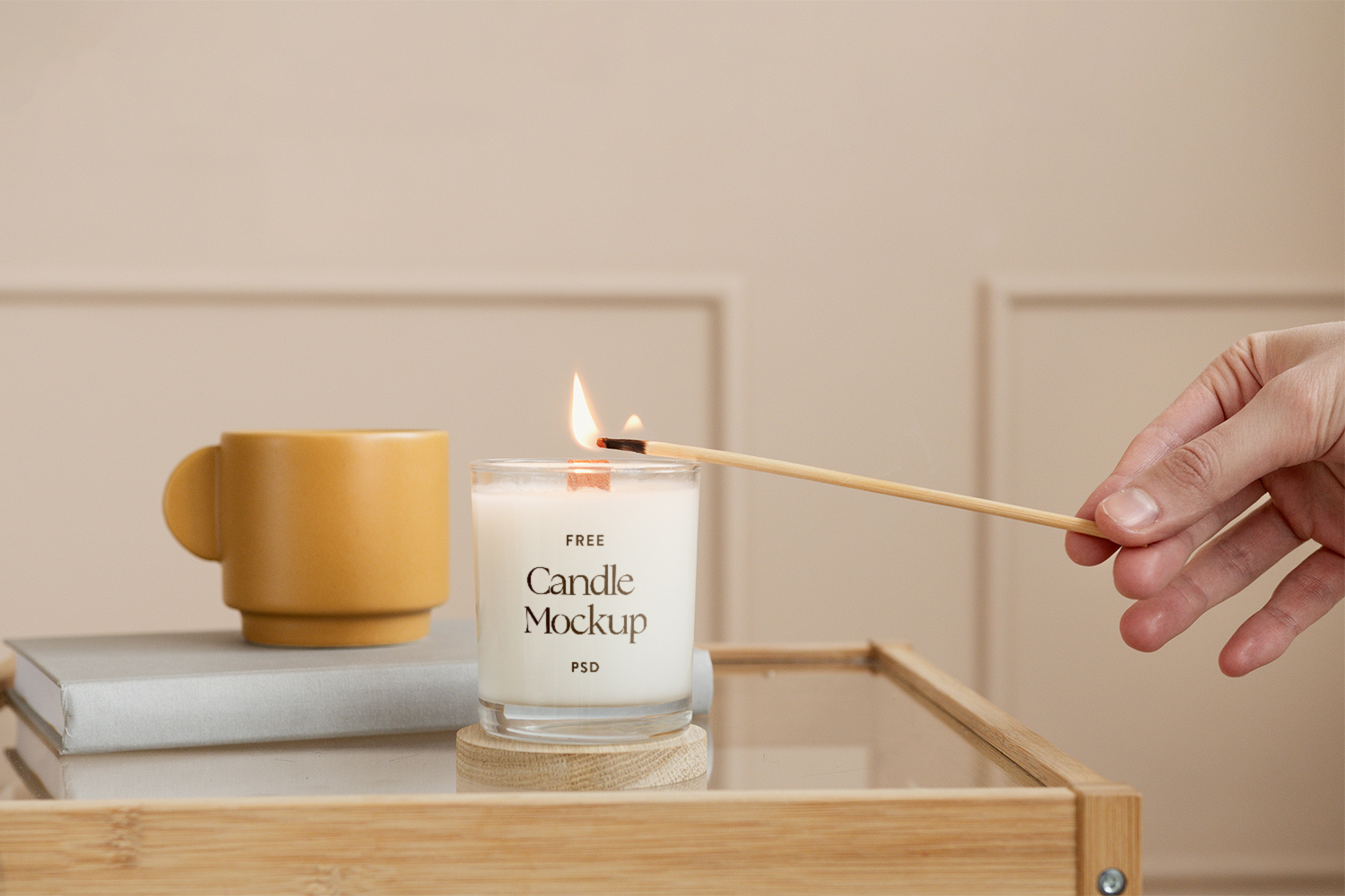 Fragrance Candle Free Mockup