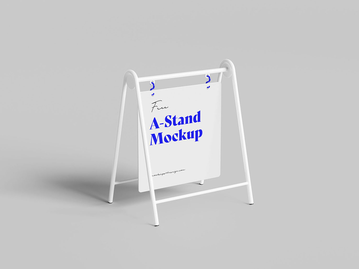 Metal A-stand Free Mockup