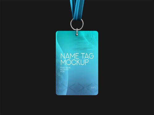 Name Tag Free Mockup