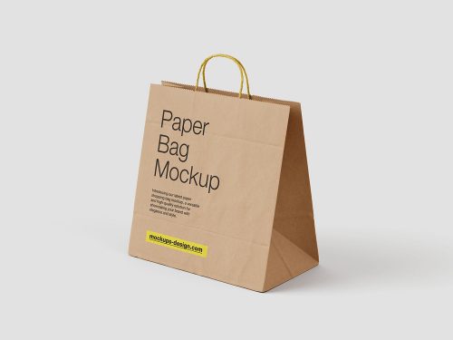 Paper Shopping Bag Free Mockup