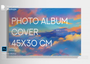 Photo Album Cover Free Mockup