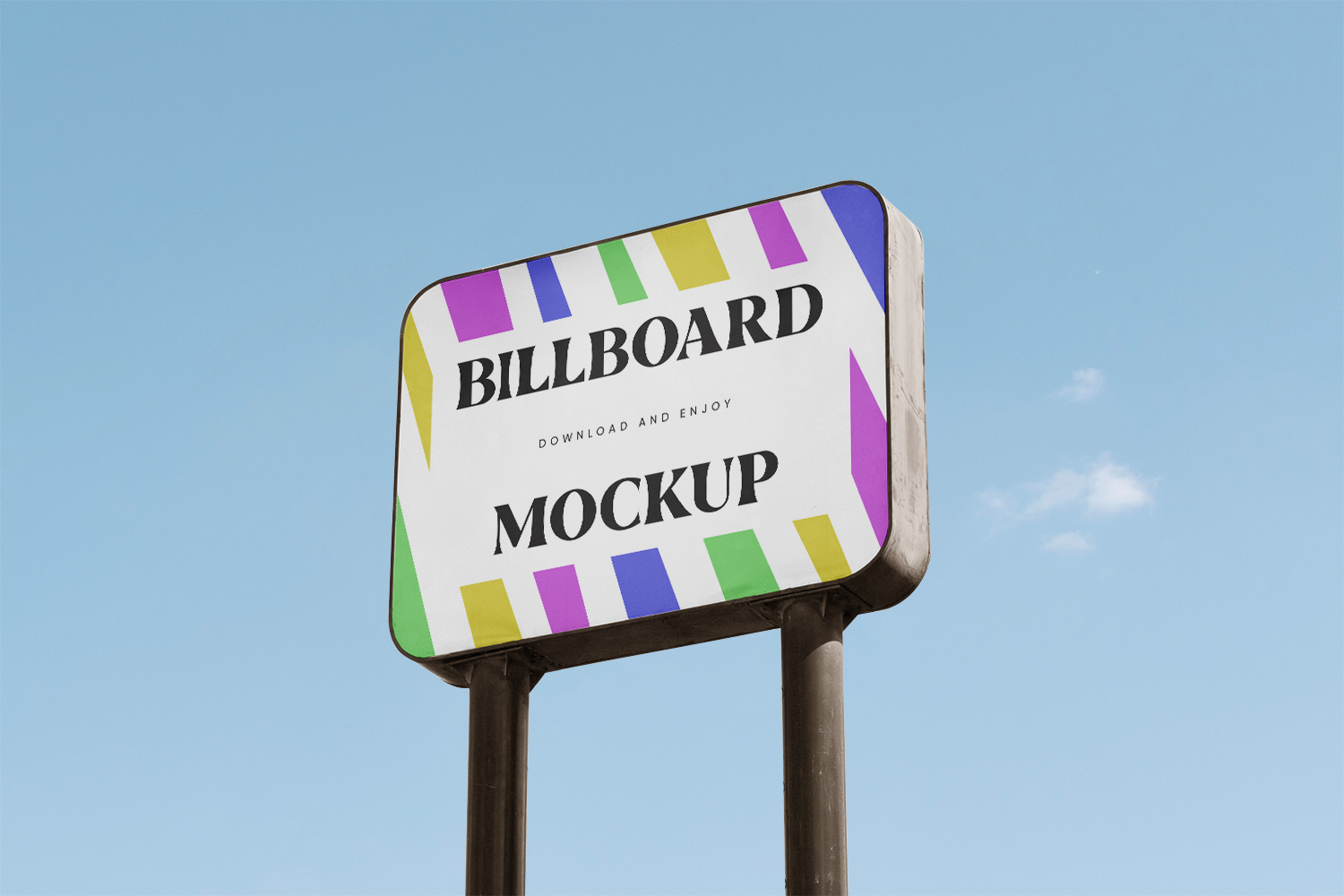Rectangle Billboard Free Mockup