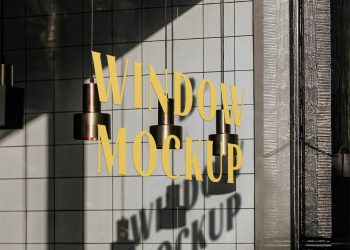 Restarant Window Free Mockup