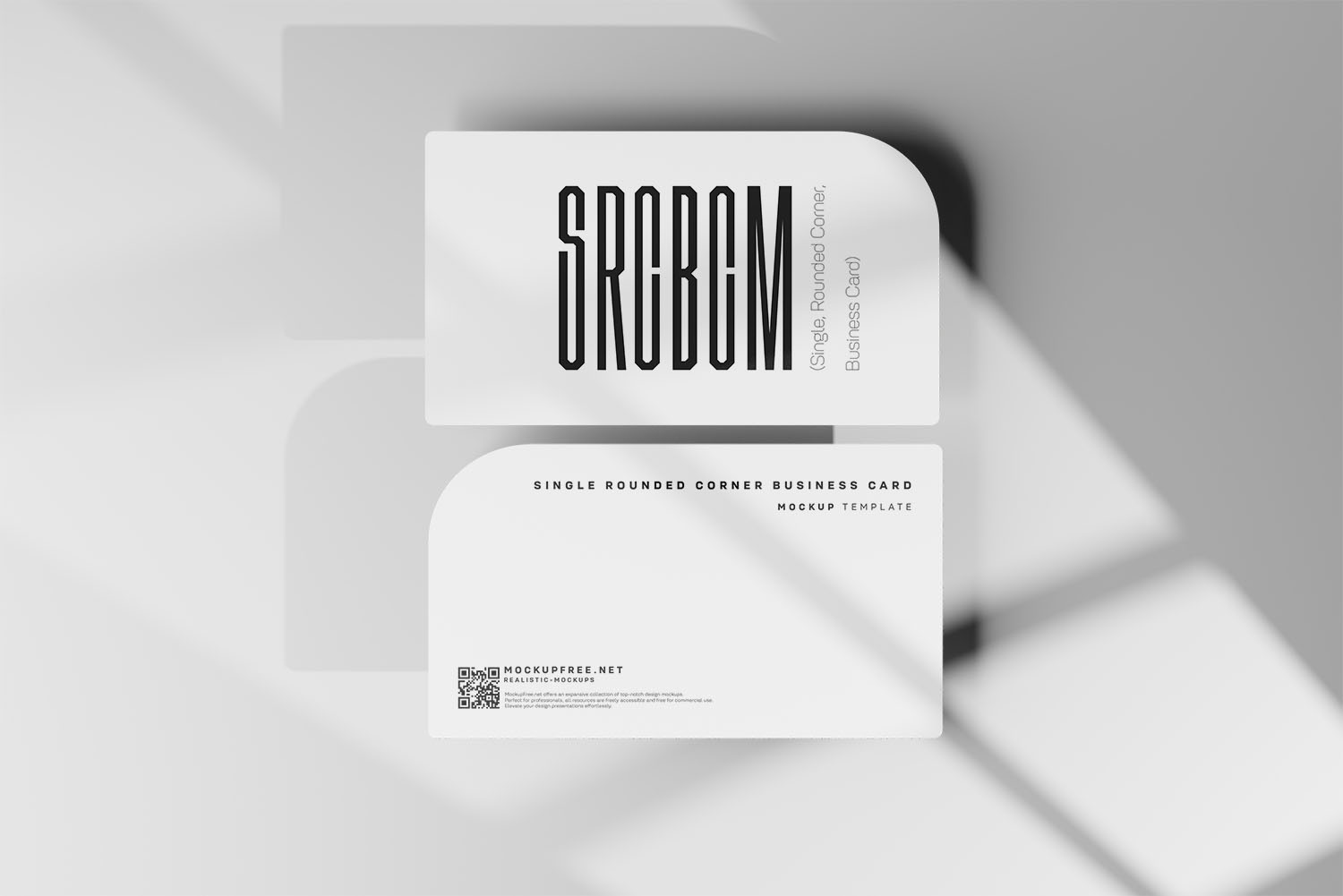 Single Rounded Corner Business Card Free Mockups