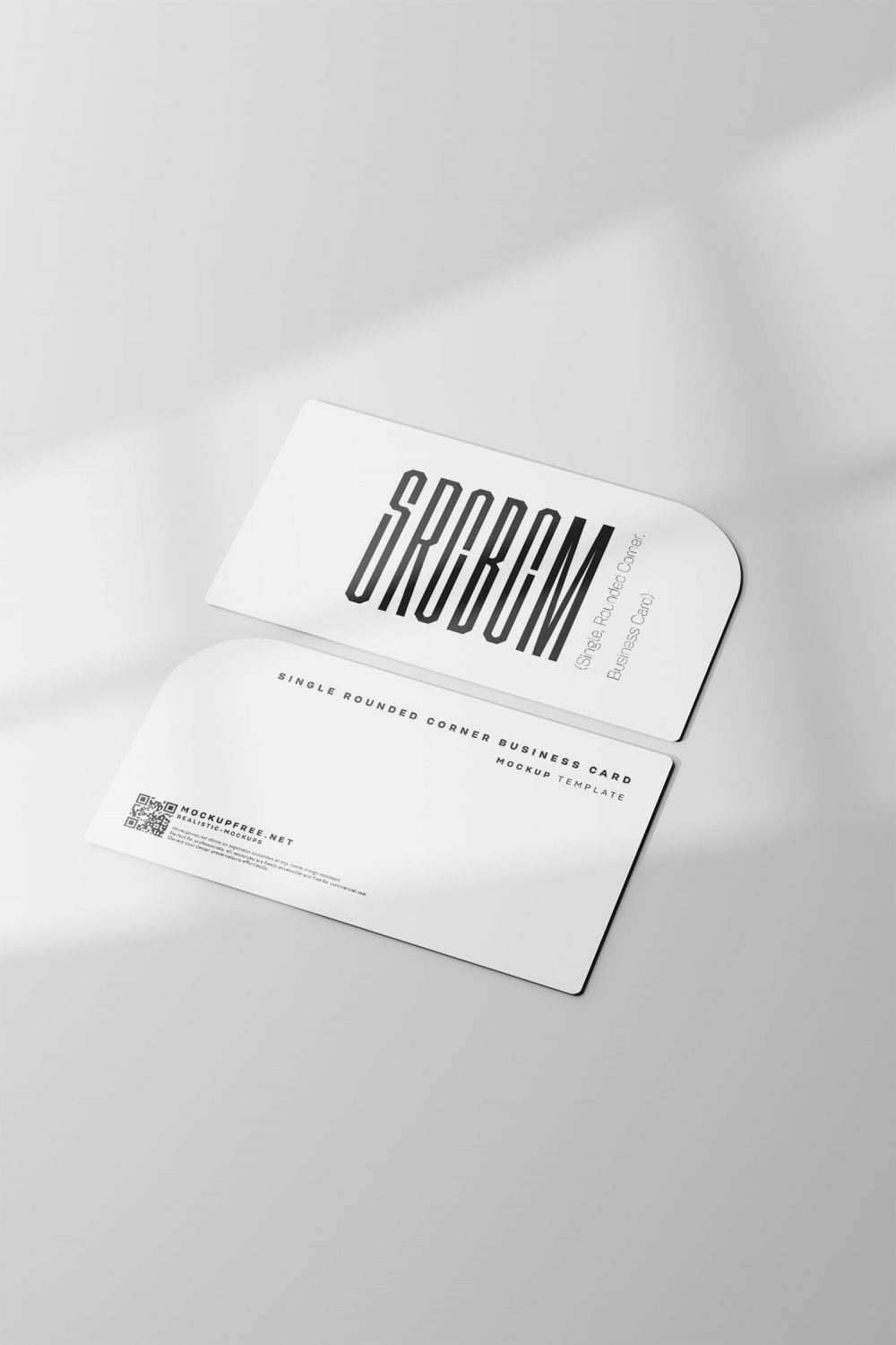 Single Rounded Corner Business Card Free Mockups