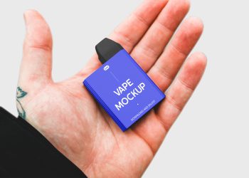 Square Electronic Vape Free Mockup