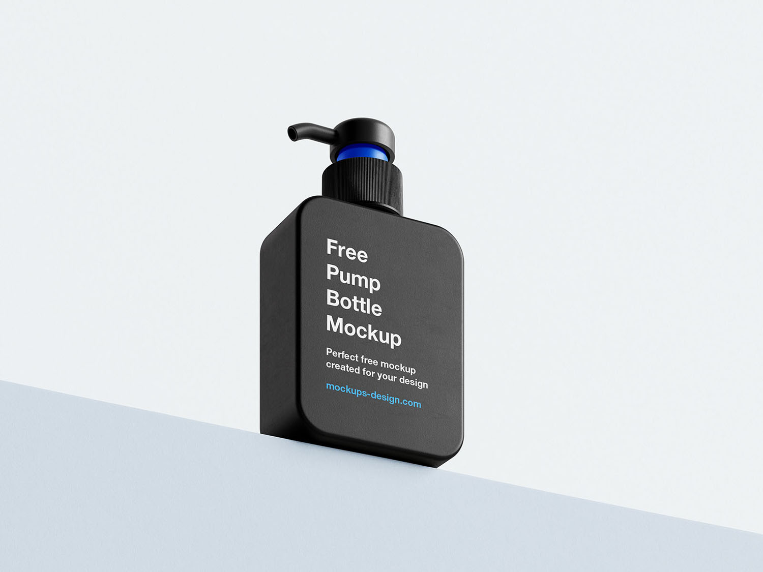 Square Pump Bottle Free Mockup