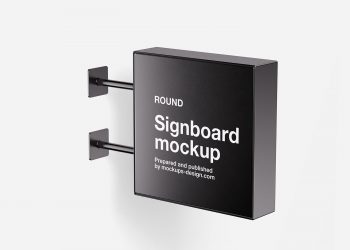 Square Signboard Free Mockup