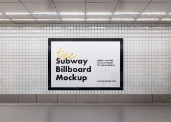 Subway Billboard Free Mockup