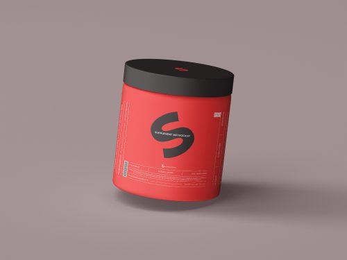 Supplement Jar Free Mockup