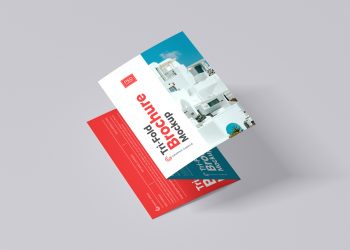 Tri-Fold Brochure Free Mockup