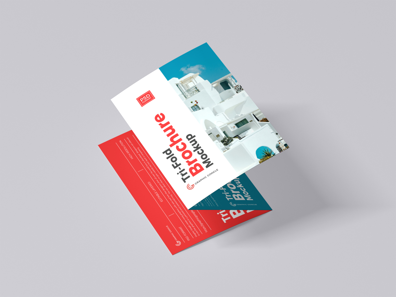 Tri-Fold Brochure Free Mockup