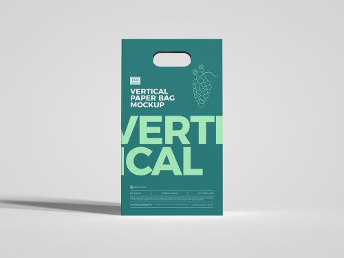 Vertical Paper Bag Free Mockup